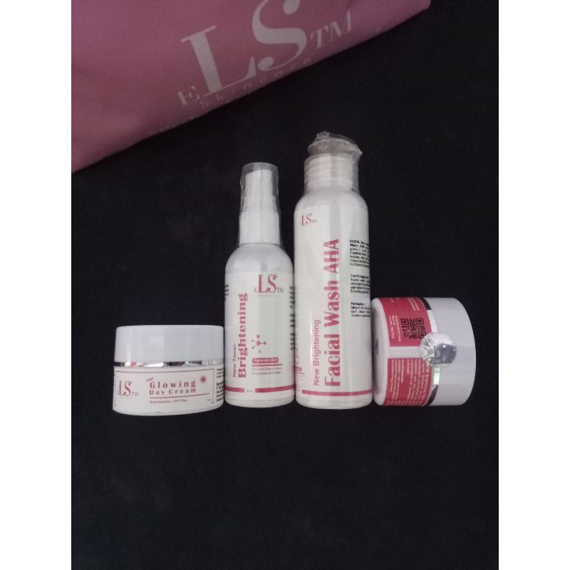 LS SKINCARE Paket Lengkap Booster Kulit Susah Putih Whitening Glowing dalam 3 hari