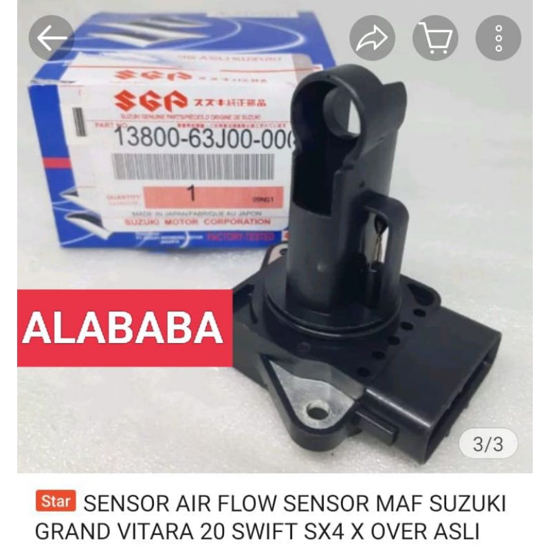 SENSOR AIRFLOW/AIR FLOW MAP MAF GRAND GRAN VITARA SWIFT SX OVER SXOVER SX4