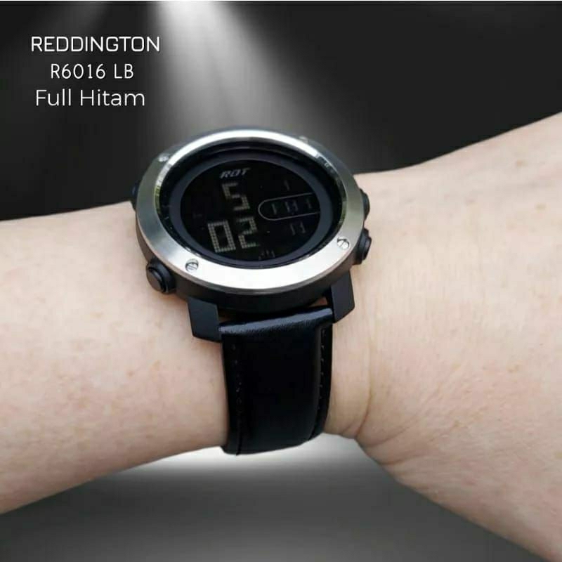 JAM TANGAN ORIGINAL REDDINGTON PRIA DIGITAL KULIT 6016 WATERPROOF