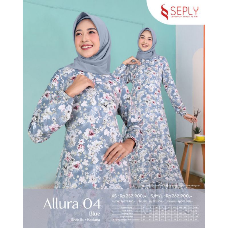 Seply Gamis Allura 04 (Green, Blue) Allura 4