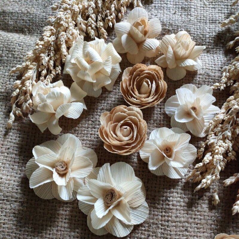 Bunga Klobot Jagung Mawar Peony/ Dried Flower Mahar