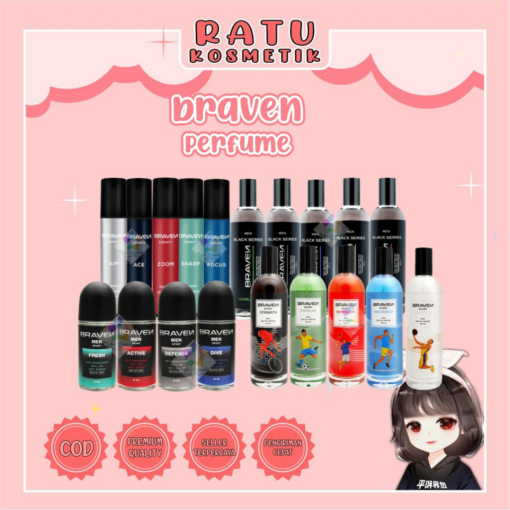 ❤ RATU ❤ Braven Man Black Series Parfum EDP 100ml | Legacy Parfum Pria | Roll On Deodoran | Deodorant | Perfume Badan Cowok Evangeline Geamoore Morris