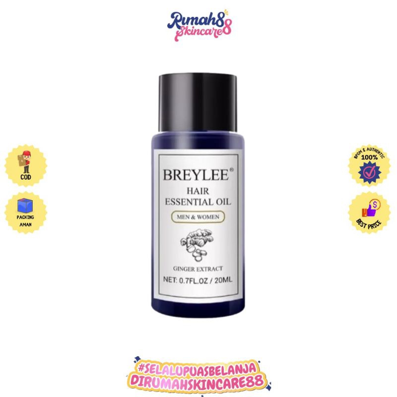 BREYLEE Hair Essential Oil - BREYLEE Serum Penumbuh Rambut Menyehatkan Kulit Kepala &amp; Meningkatkan Regenerasi Rambut (20ml)