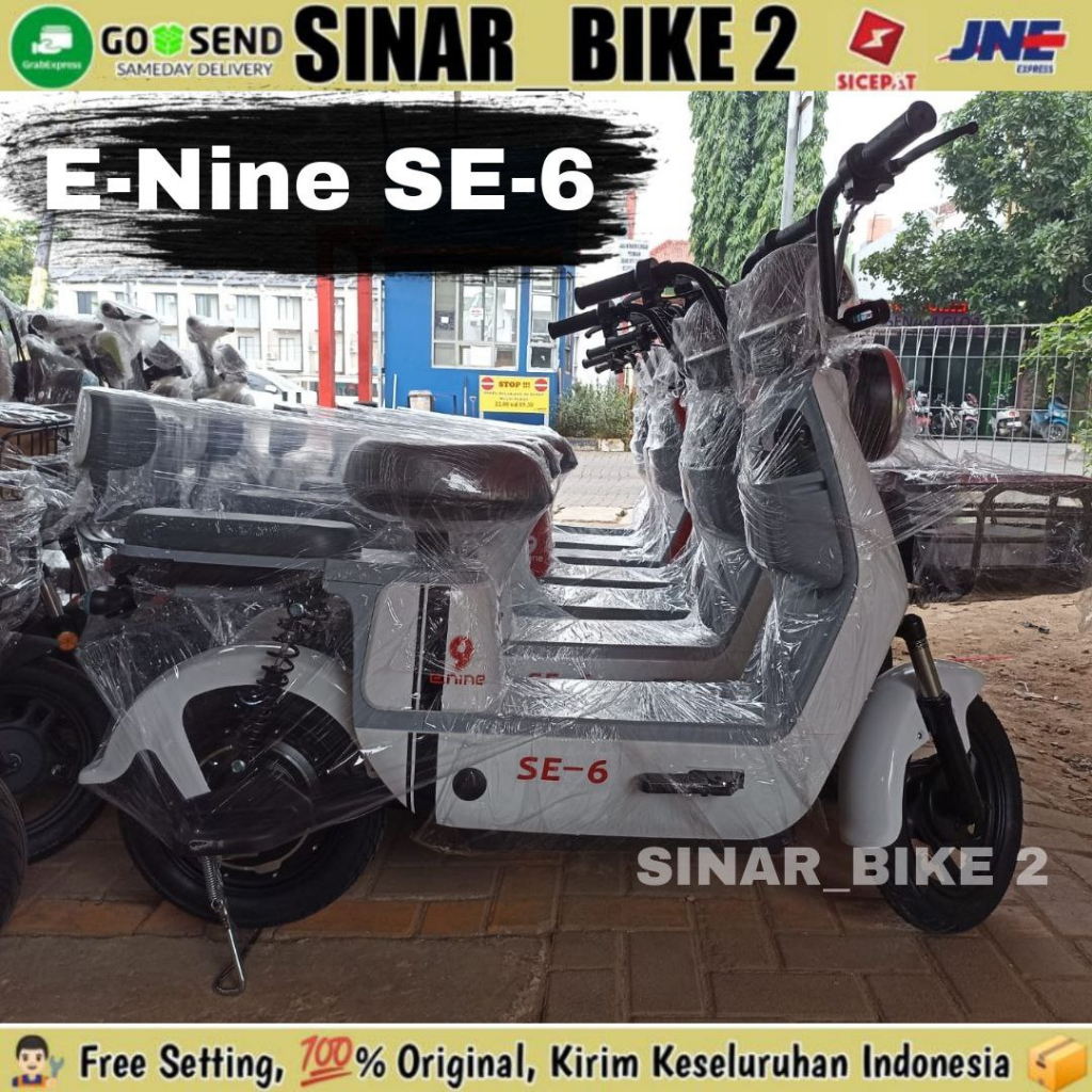 Sepeda Listrik E-Nine SE-6 350 Watt Electric  E-Bike