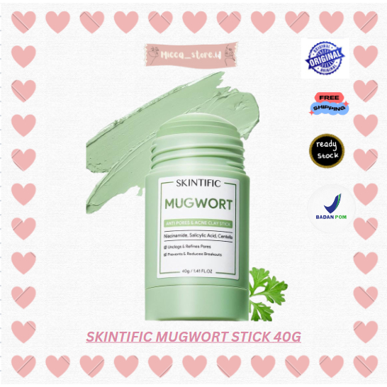 [MS][BPOM] SKINTIFIC MUGWORT STICK ACNE CLAY