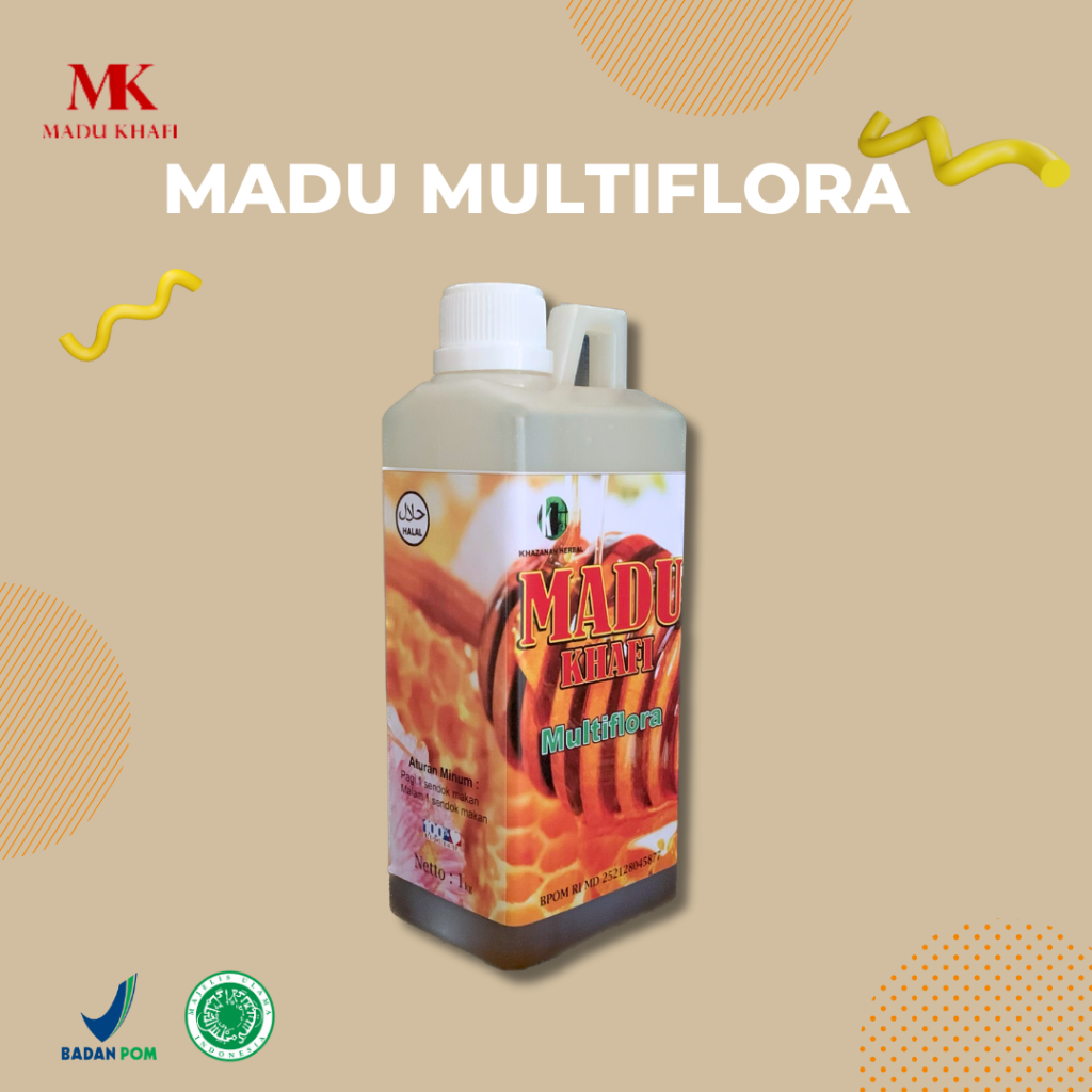 

Madu khafi multiflora isi bersih 1kg