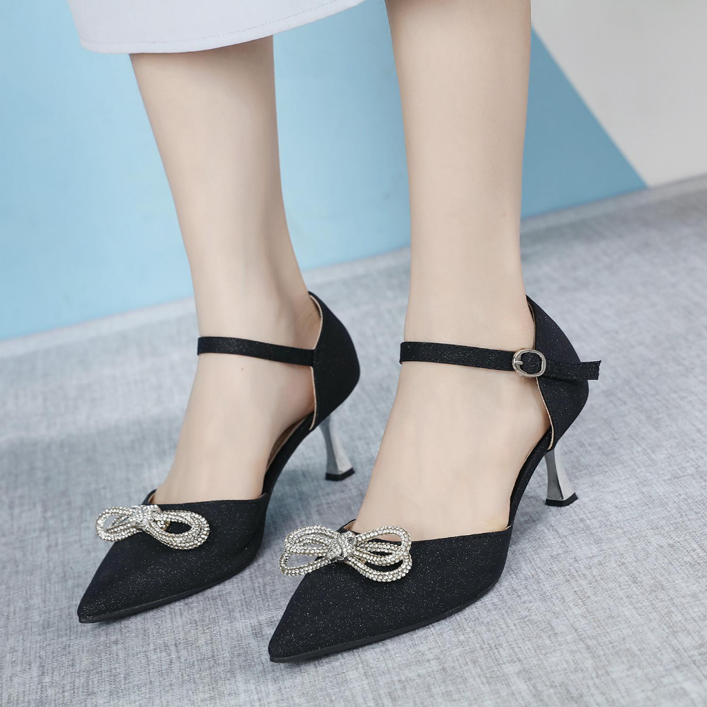 GSW High heels wanita import Sepatu heels wanita ( A3 ) Heels kondangan wanita Heels pesta 7cm