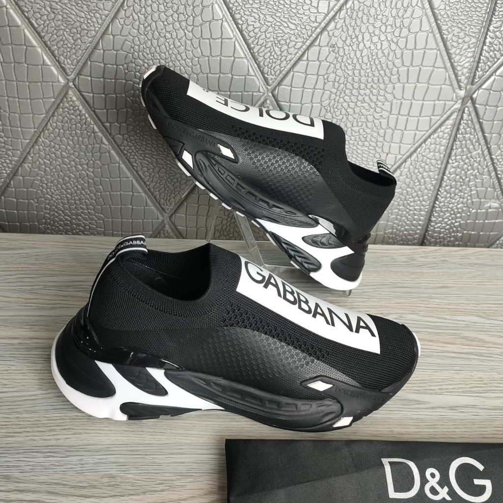 sepatu sneaker pria slip on hitam entervip sneaker cowok branded vip - 245