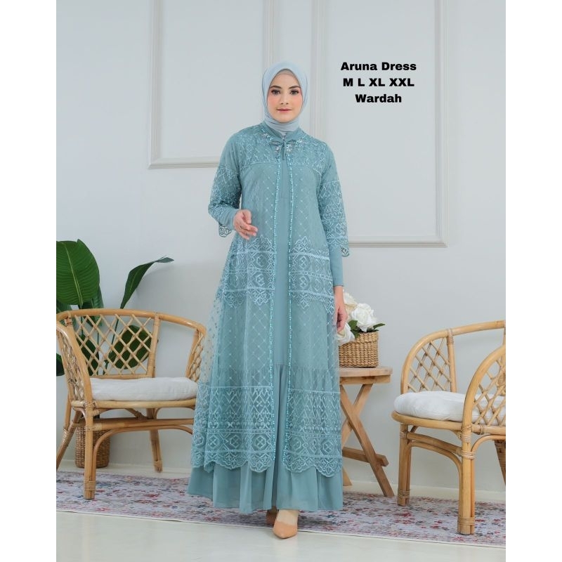 New collection aruna dress brokat tile sapto mutiara // Dress pesta kondangan wanita kekinian // Baj