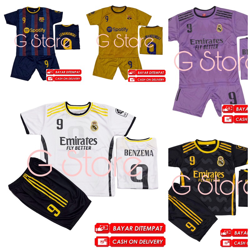 BISA COD / SETELAN BAJU BOLA EL CLASSICO / JERSEY MADRID BARCA TERMURAH / KAOS BOLA UNISEKS BAJU CELANA SET / BAJU BOLA ANAK TERKINI