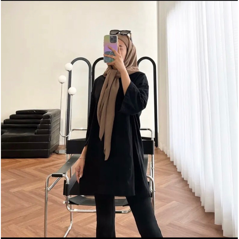 SLIT TUNIK COTTON COMBAD | KAOS SLIT