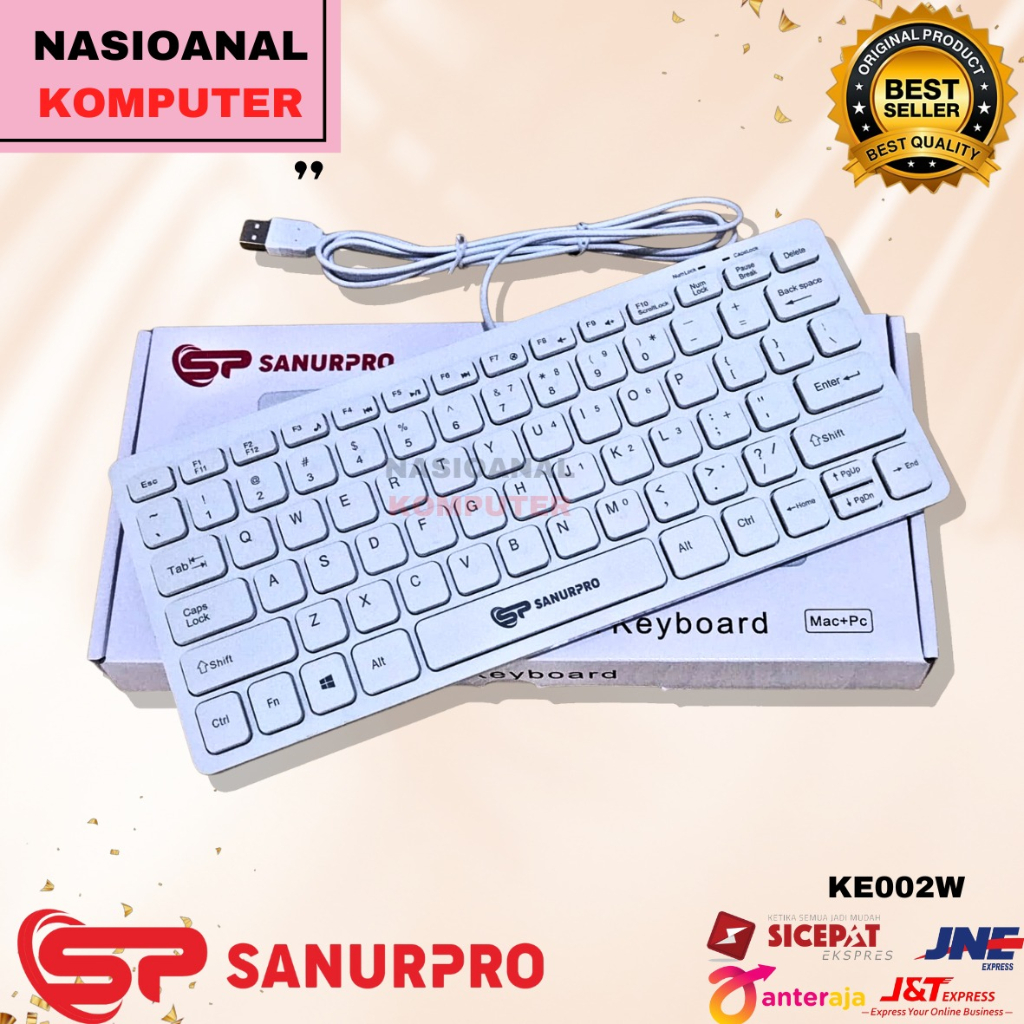 Mini Keyboard USB Slim | Keyboard Mini USB untuk Windows & Mac Waterproof