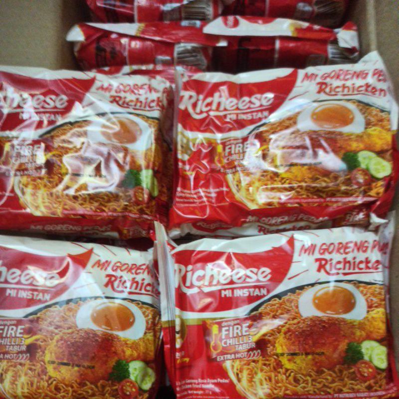 TERMURAH 1 DUS Richeese Mie Goreng Richicken level 3 1 DUS
