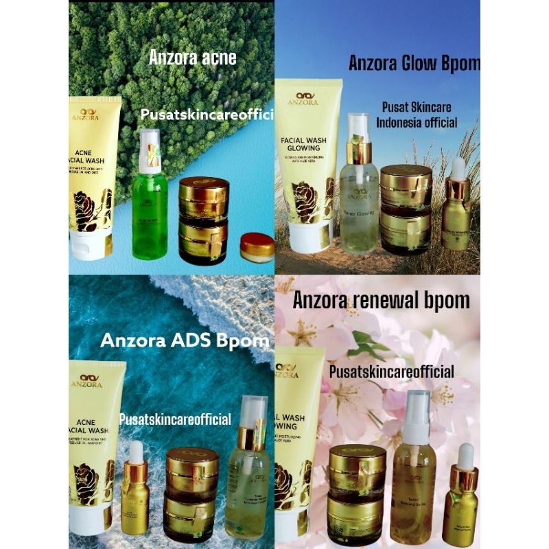 Anzora/Anzora skincare/skincare anzora/paket wajah anzora skincare/skincare anzora original