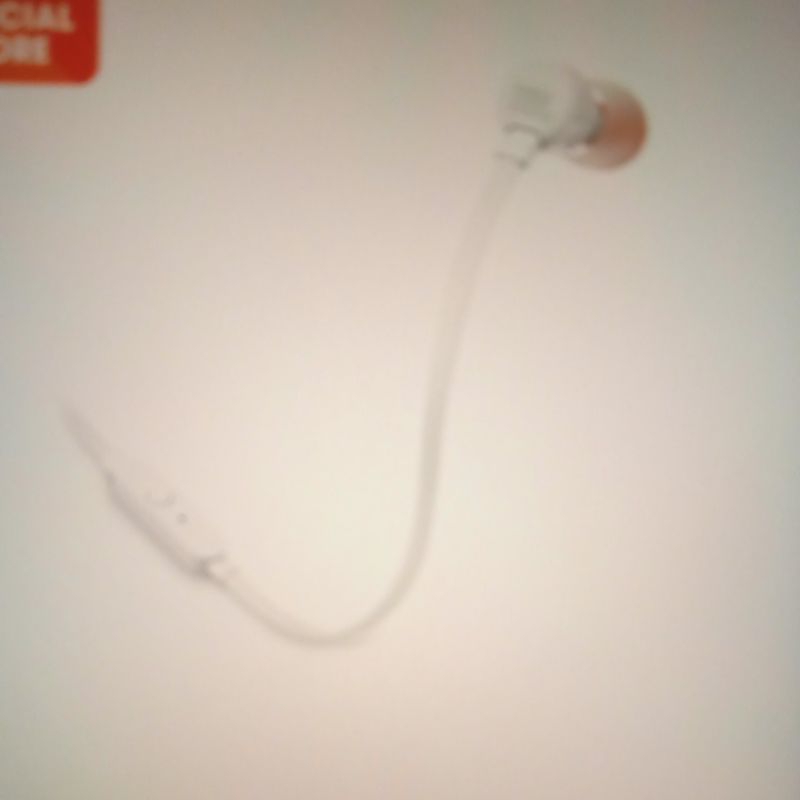 earphones JBL white wired