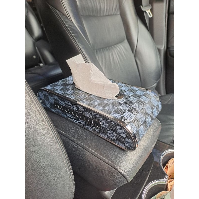 TEMPAT TISUE MOBIL KOMBINASI KULIT PREMIUM