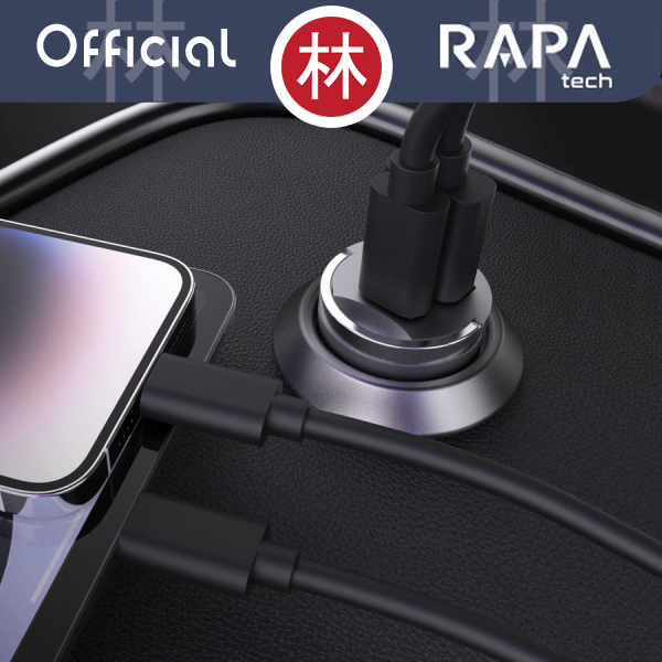 RAPAtech MB1020 - DRIVE I - QC + PD30W Car Charger USB-A &amp; USB-C Port