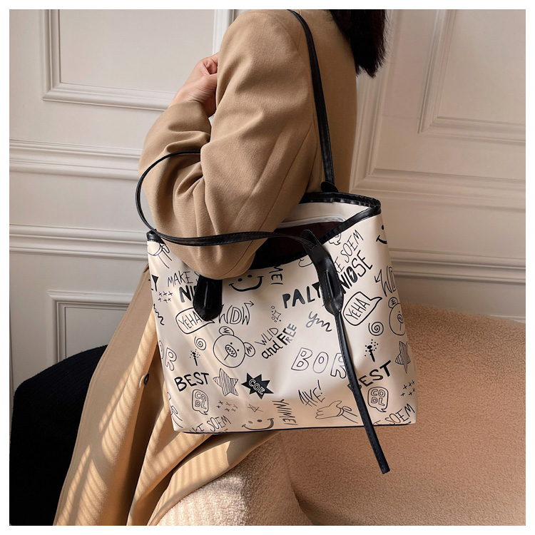 Tas Bahu Selempang Tote Bag Wanita Korean Style Shoulder Bag Sling Bag PU Leather Premium Model Terb