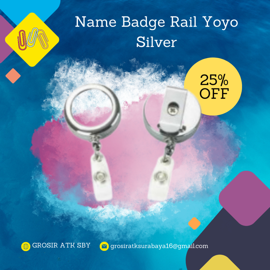 

Name Badge Rail Yoyo Silver (Harga per 100 pcs)