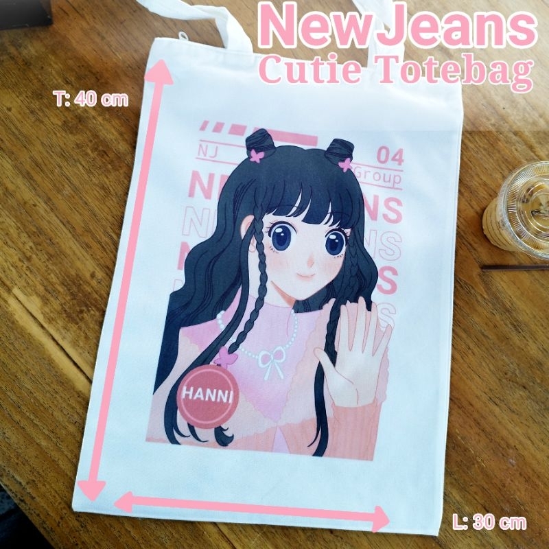 NEWJEANS NEW JEANS TOTEBAG/ TOTEBAG CANVAS/ NEWJEANS FANART TOTEBAG PC TELL ME NEW JEANS