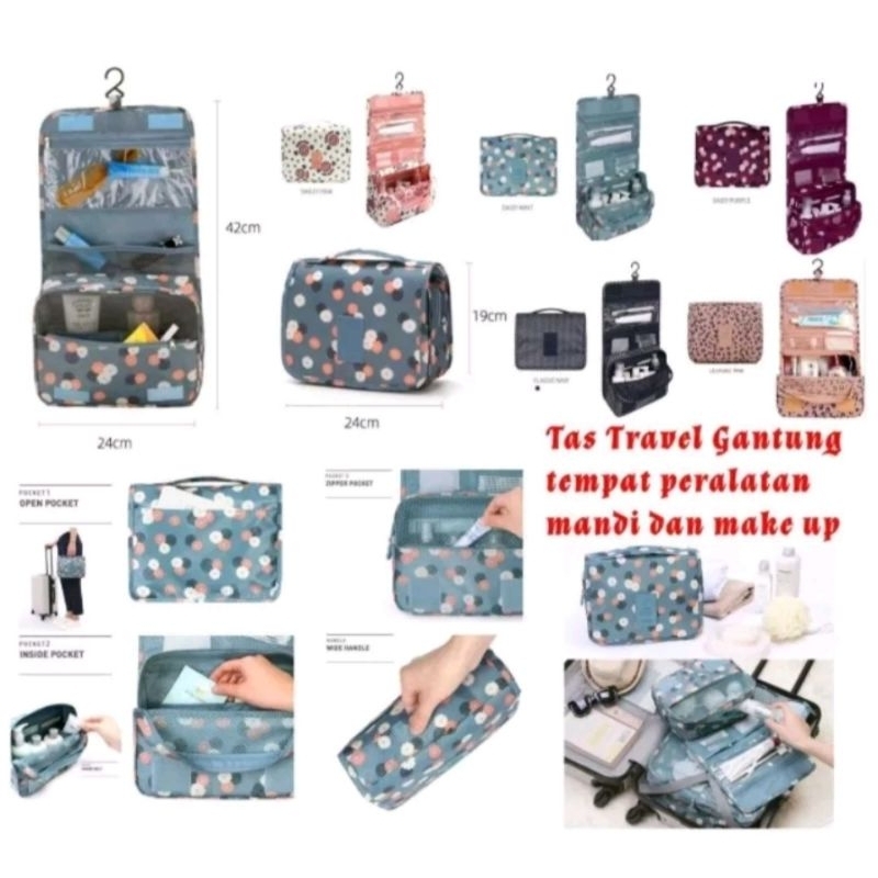 Tas Travel Gantung / Tempat Peralatan Mandi / Tempat Make Up