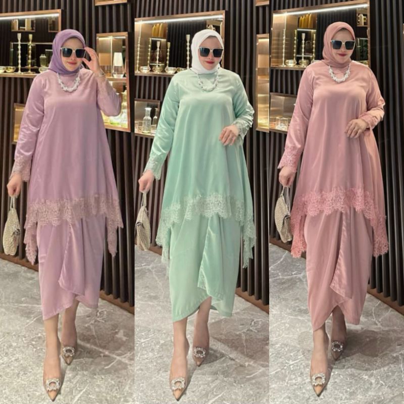 NEW ARRIVAL//READY SET MARWAH//BAHAN DIOR SILK BAHAN LEMBUT MENGKILAP TIDAK NERAWANG DAN MEWAH//FASHION MUSLIM//SERAGAMAN KELUARGA//BAJU PESTA LAMARAN//BAJU WISUDA//BAJU LEBARAN//BAJU KONDANGAN//BY SINAR CAHAYA//MDHBROTHER