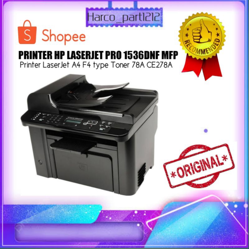 MESIN FOTO COPY MINI PRINTER HP LASERJET 1536 MFP MULTIPUNGSI