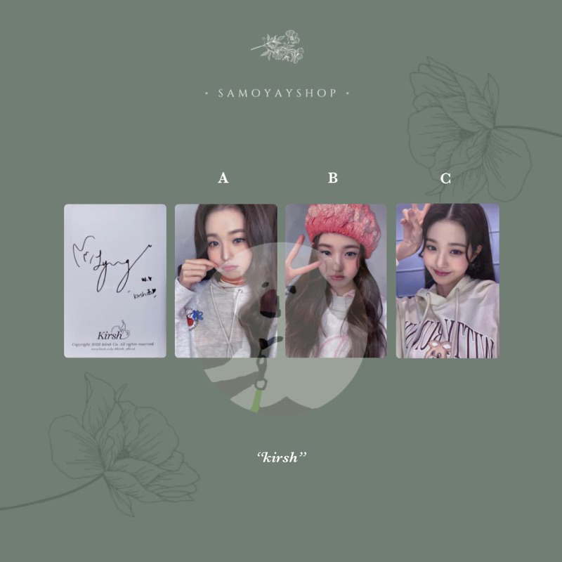 Photocard Md Ive Wonyoung X Kirsh