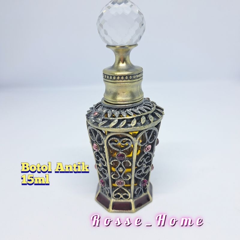 Botol Parfum Antik Mewah/ Botol Parfum Antik Elegan Turkei Arab 15ml