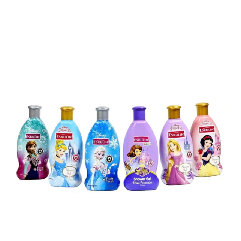 Eskulin Kids Shower Gel 250 ml | Disney Princess | Frozen | Mickey Minnie Donald