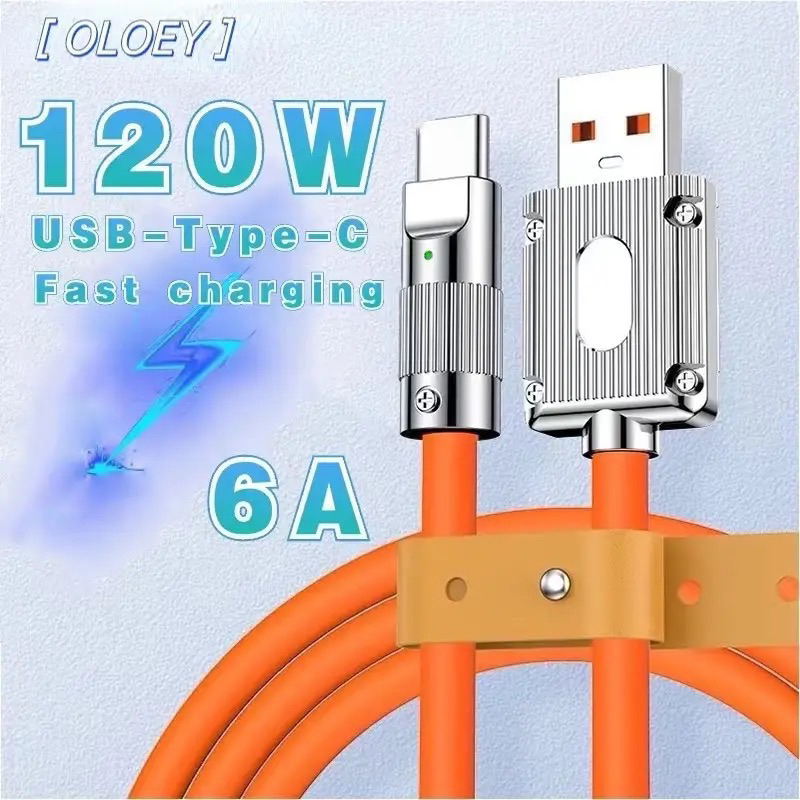 Kabel Data 120W Fast Charging Micro USB &amp; Type C 1 Meter / Kabel Data Besar 120Watt