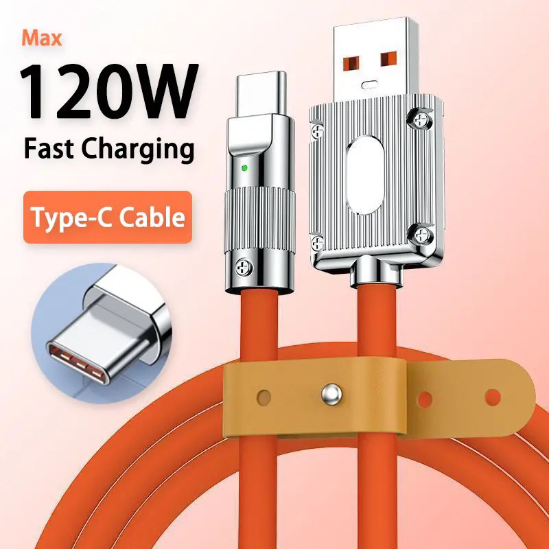 Kabel Data 120W Fast Charging Micro USB &amp; Type C 1 Meter / Kabel Data Besar 120Watt