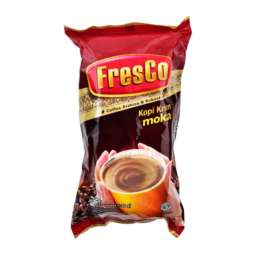 

KOPI KRIM SUSU FRESCO ISI 10'S @ 28GR COFFEE MIX