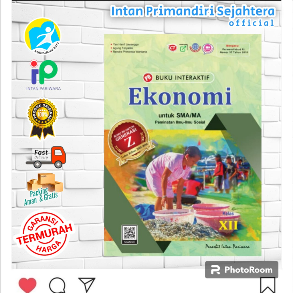 PROMO  BUKU PR INTERAKTIF SMA/MA : EKONOMI KELAS 12 SEMESTER 1 & 2 terbaru 2023/2024 INTAN PARIWARA