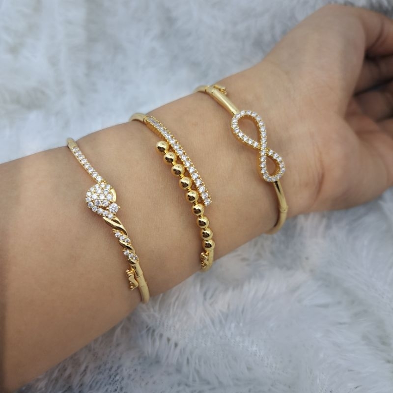 Gelang Xuping yaxiya  Bangkok Kunci samping lapis emas