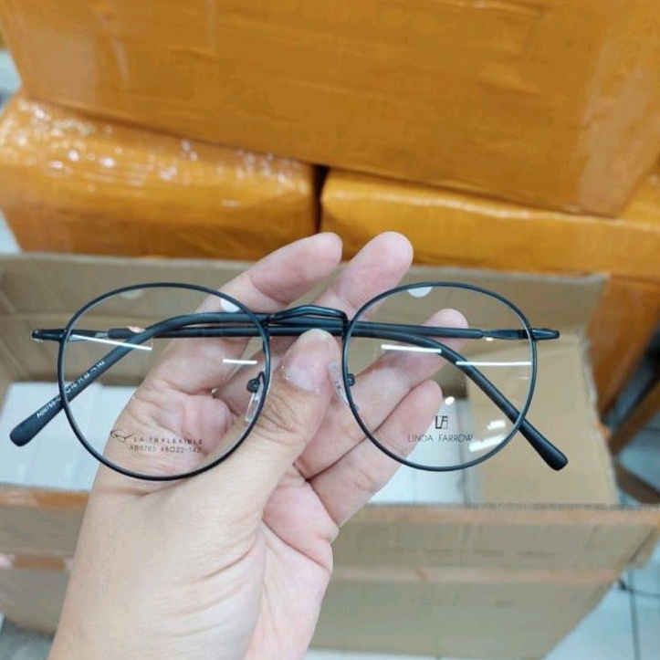 Kacamata retro lilo bulat lensa photocromic antiradiasi uv mines dan normal 9765