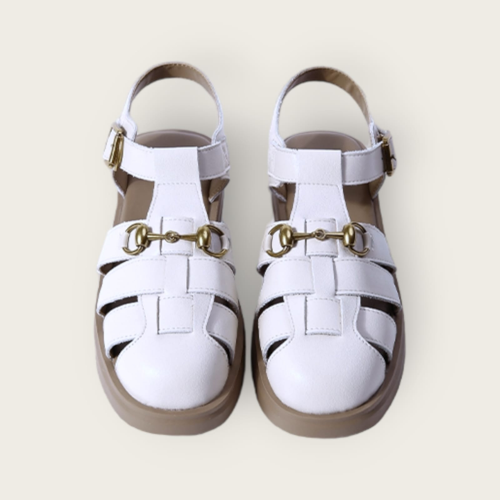SEPATU DOCMART '' SABBELIA '' LOAFERS BLACK WHITE IMPOR 2424