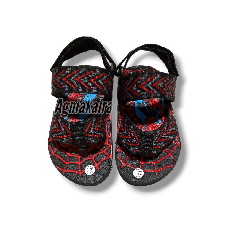 Sandal Gunung Anak LAki-Laki Motif SPYDERMAN Terbaru Kren