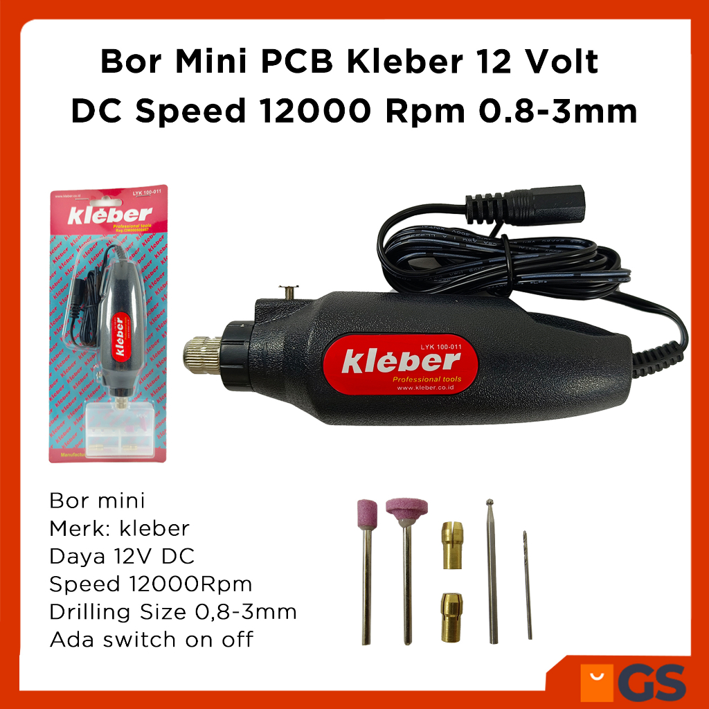 Bor Mini PCB Kleber 12 Volt DC Speed 12000 Rpm 0.8-3mm