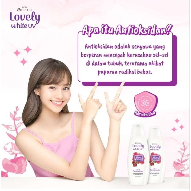 Emeron Skin Care Hand &amp; Body Lotion Glow &amp; Bright White 500ml(Jumbo) Harga Glosir.