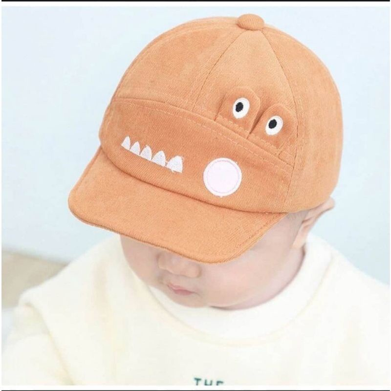 Topi Bayi Karakter Crocodile 0-2 Tahun Free Bordir Nama