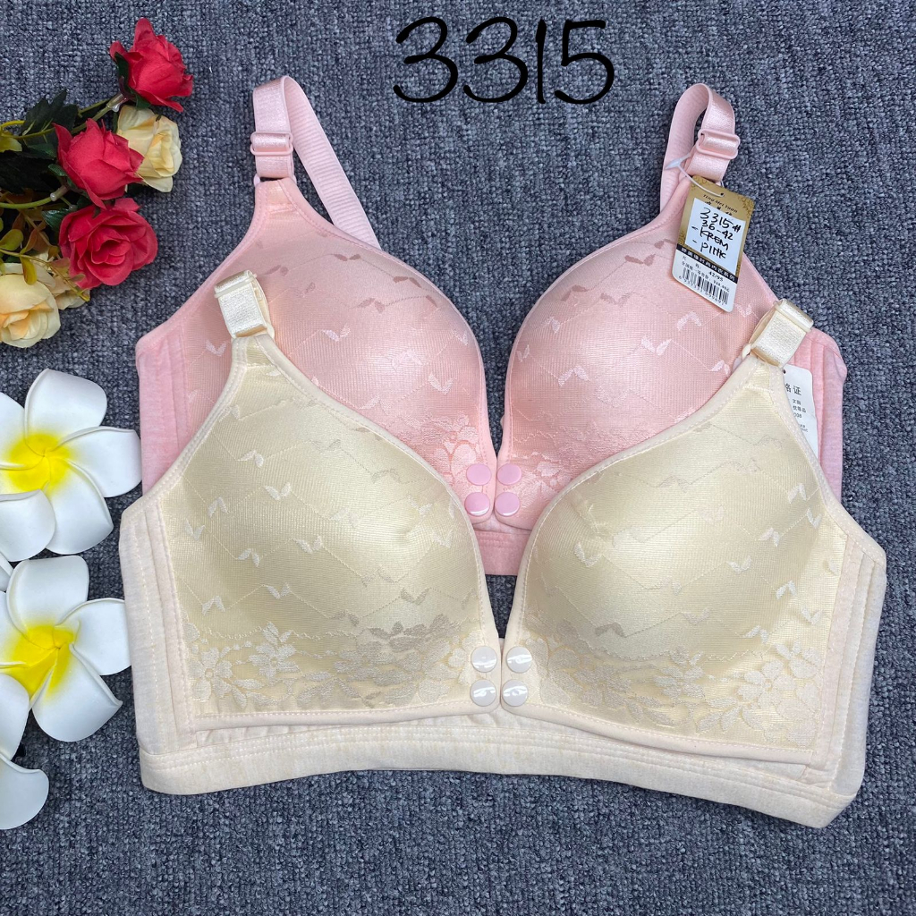 Bra / Bh ibu menyusui  3315 busa tipis tidak ada kawat ( promo beli 4 free masker )