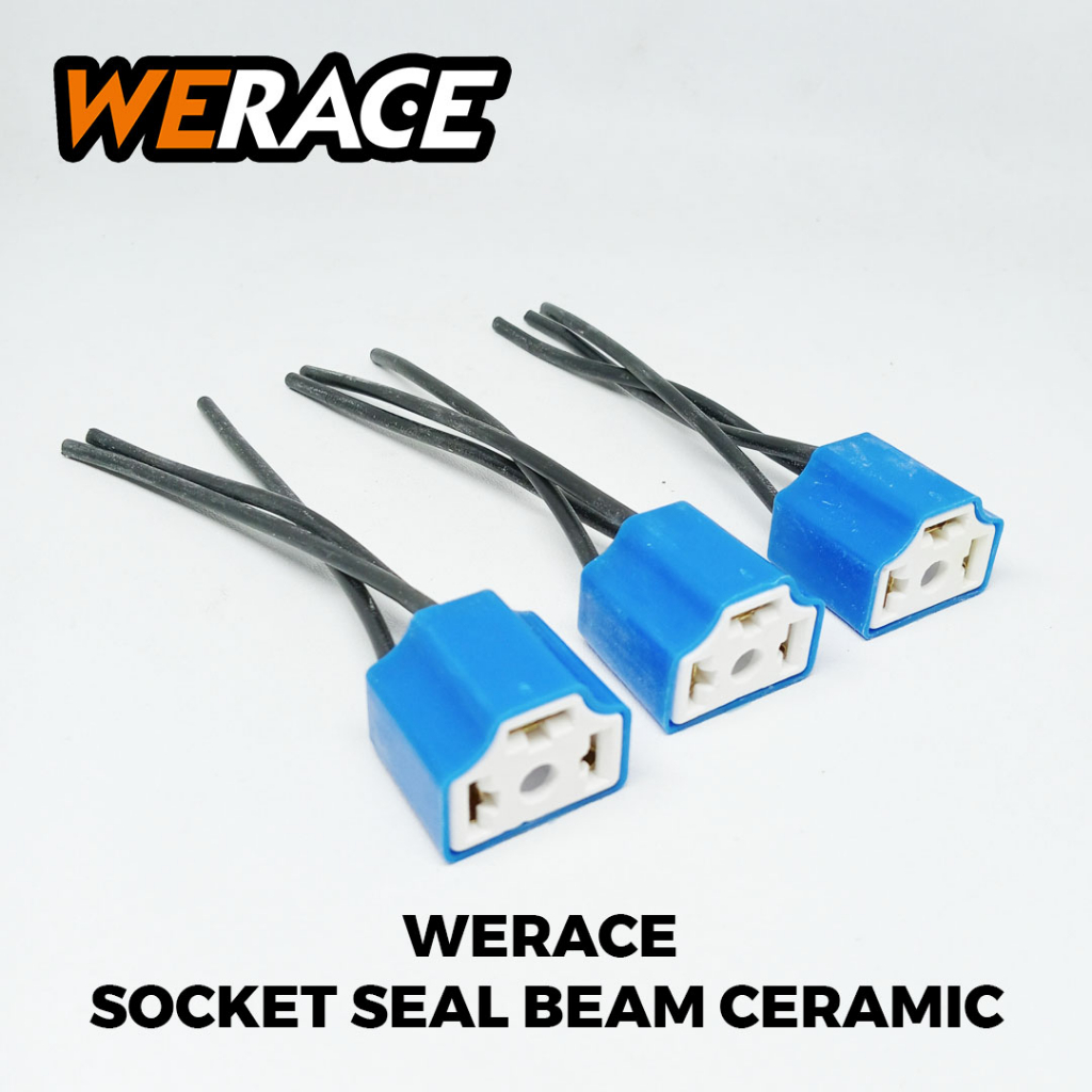 [WERACE]SOCKET SEAL BEAM CERAMIC - SOKET BOHLAM LAMPU H4 KERAMIK