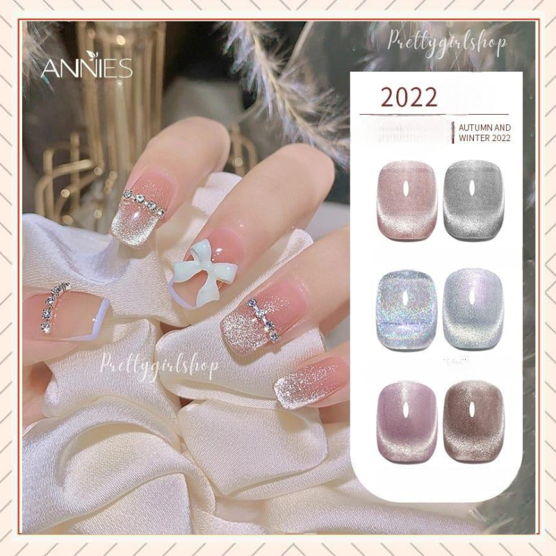 Pretty ANNIES Kutek Gel Milk Tea Spar Cat Eye UV LED/Nail Polish Art Gel Cat Eye/Cat Kuku