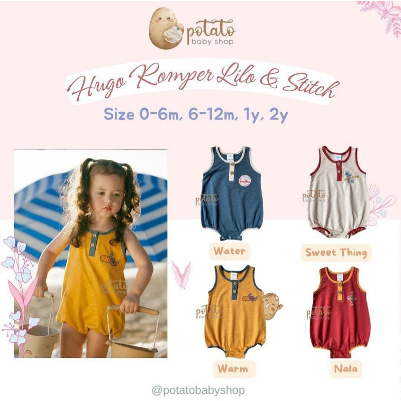 Bohopanna Hugo Romper X  Disney Lilo &amp; Stitch / Disney Chip &amp; Dale - Jumper Boho Baby