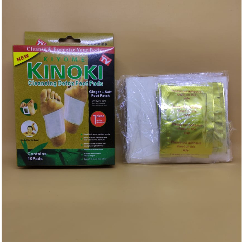 Kinoki Detox Kaki Original untuk menghilangkan racun dalam tubuh 1 Box Isi 10 pcs