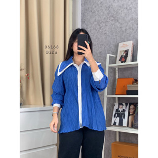 Kemeja Plisket Wanita I Atasan Plisket Wanita I Baju Kemeja Wanita Import I Atasan Kemeja Import Wan