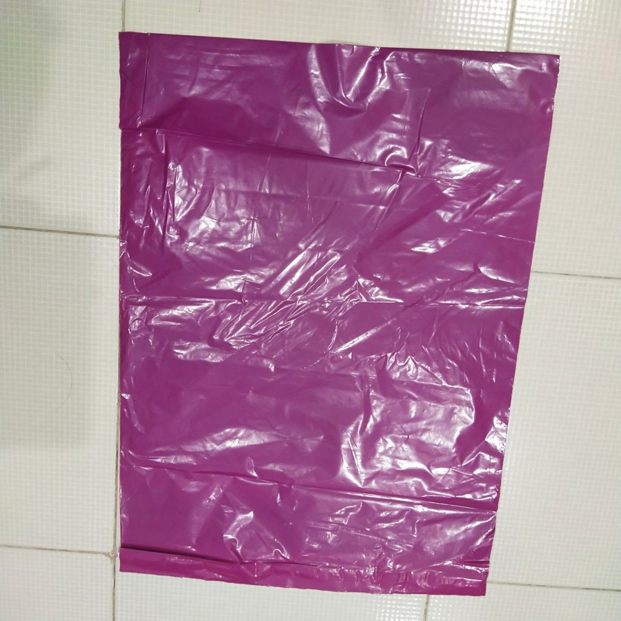 

Plastik Packing Online Shop Amplop polymailer warna ungu 35x45cm