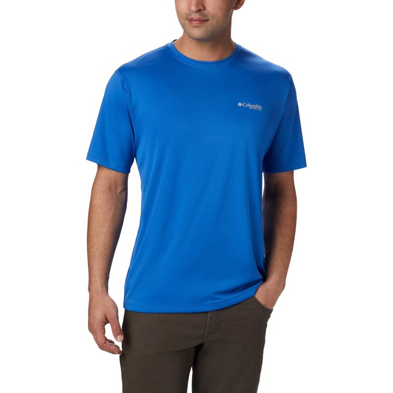 Baju Olahraga Columbia Men PFG Zero Rules Short Sleeve Shirt Original