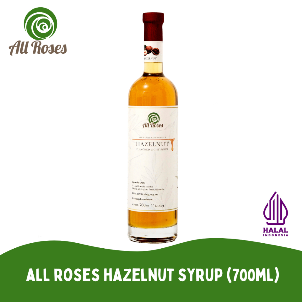 

All Roses Hazelnut Syrup 700ml